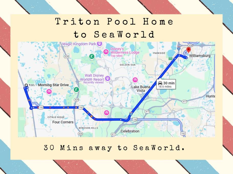 Triton Vacation Pool Home Near Disney ออร์ลันโด ภายนอก รูปภาพ