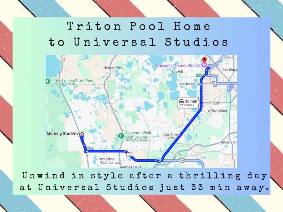 Triton Vacation Pool Home Near Disney ออร์ลันโด ภายนอก รูปภาพ
