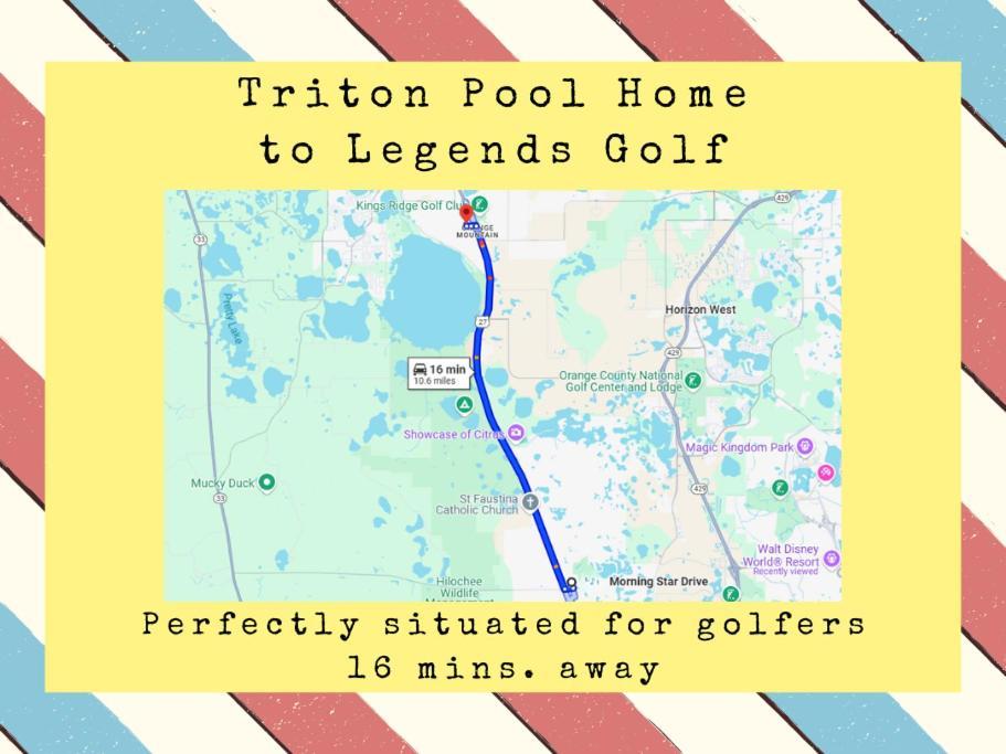 Triton Vacation Pool Home Near Disney ออร์ลันโด ภายนอก รูปภาพ