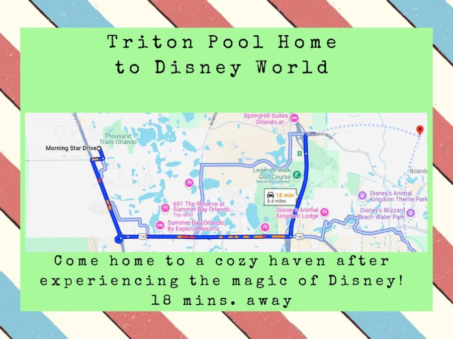 Triton Vacation Pool Home Near Disney ออร์ลันโด ภายนอก รูปภาพ